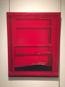 冷广敏 《红窗》 150×120cm 布面丙烯综合材料 2015
冷广敏 《红窗》 150×120cm 布面丙烯综合材料 2015