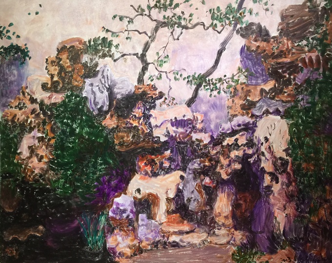 《片石山房一景》 120×150cm 布面油画 2015