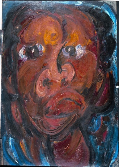 《自画像》 54×37.5cm 纸本油画 1984
