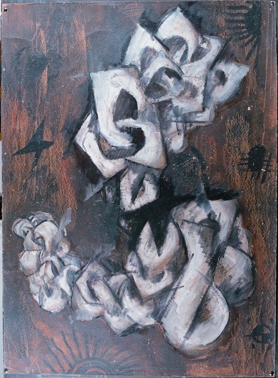 《切断以后》105×76.5cm 布面油画 1984

