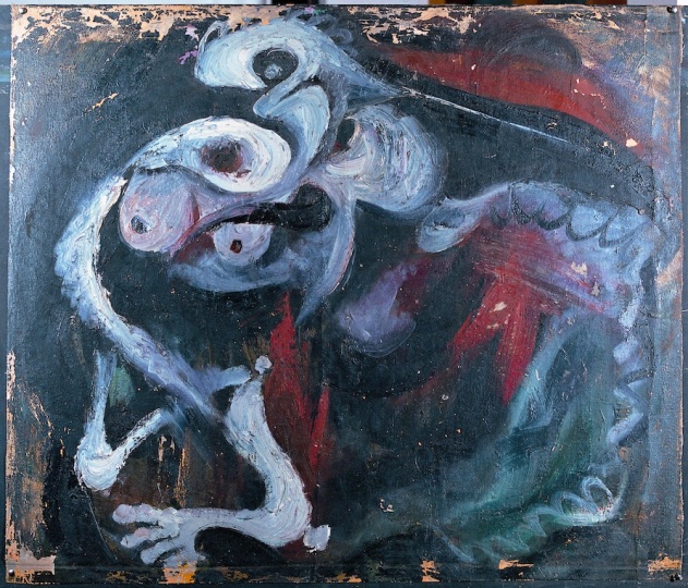 《突然显现的内部》81×95cm 布面油画 1984
