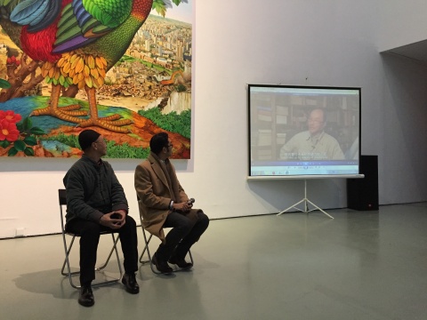 发布会上,放映的吕胜中接受采访的影像资料,走进一个艺术家真实的日常
发布会上,放映的吕胜中接受采访的影像资料,走进一个艺术家真实的日常