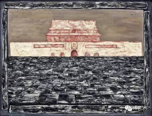 Lot1076 张晓刚《天安门3号》100×129cm布面油画 1993 估价：1800至2500万港元
