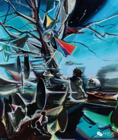 Lot1090 贾蔼力《闪光的世界》 130×110cm布面油画 2015 估价:120至160万港元
Lot1090 贾蔼力《闪光的世界》 130×110cm布面油画 2015 估价:120至160万港元