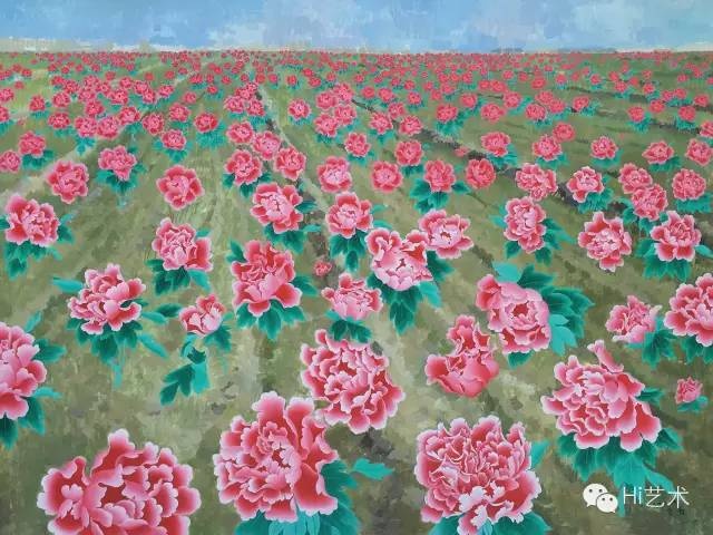 Lot231  王音《花》 177×237cm  布画油画 2006  估价：90至150万港元
