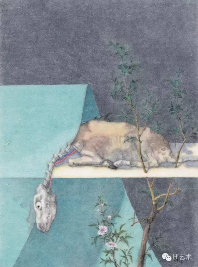 Lot2455 曾健勇《白夜》 130×96cm 纸本设色 2015 估价:27至35万港元
Lot2455 曾健勇《白夜》 130×96cm 纸本设色 2015 估价:27至35万港元
