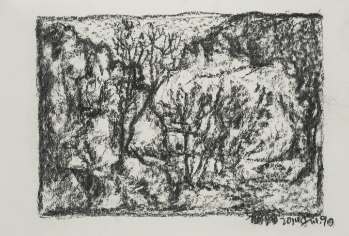 尹朝阳作品：素描纸本；21.5x30.5cm；2014年
