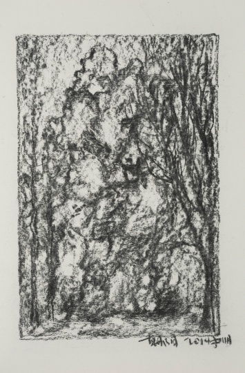 尹朝阳作品：素描纸本；30.3x20cm；2014年
