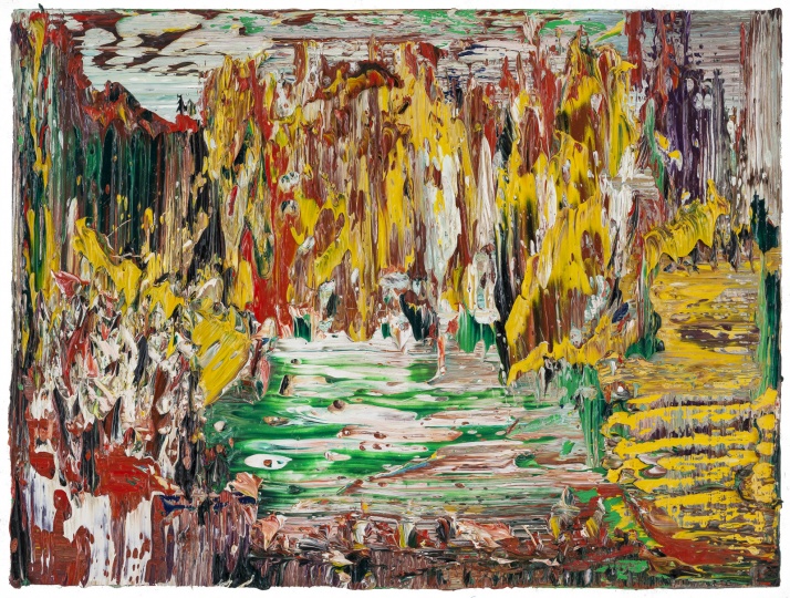 《绿水》 30.2×40.2cm 布面油画 2015年
《绿水》 30.2×40.2cm 布面油画 2015年