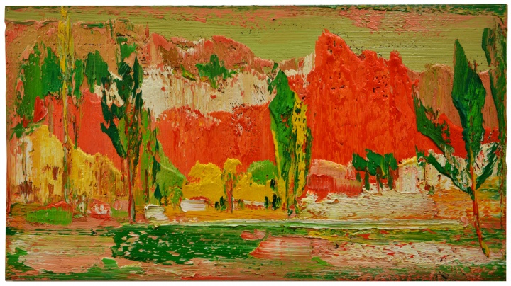 《晴》 100×180cm 布面油画 2015
《晴》 100×180cm 布面油画 2015