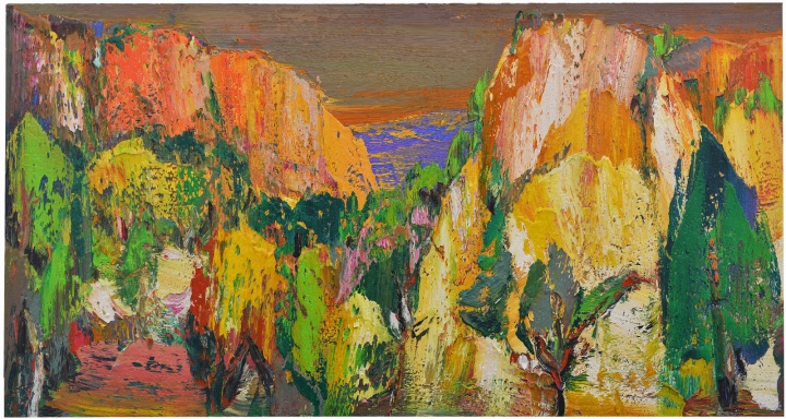 《绿谷》 280×150cm 布面油画 2015
《绿谷》 280×150cm 布面油画 2015