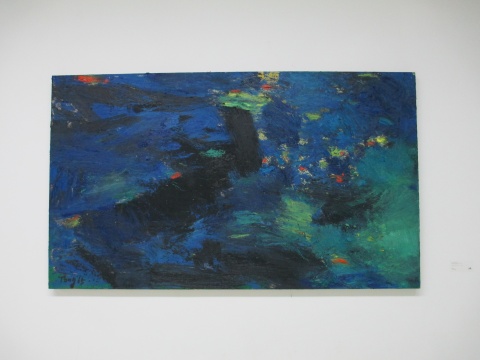 《那天，阳光灿烂NO.37》 195×114cm 布面油画 2015
