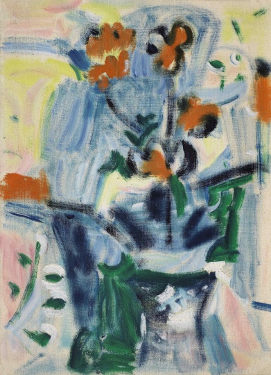 ​吴大羽《无题115》 54.3×39.1cm 布面油画 约1960