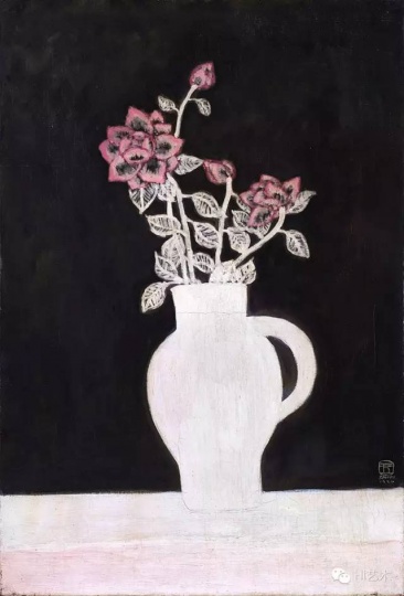 常玉《蔷薇花束》 73×50cm 布面油彩 1929
常玉《蔷薇花束》 73×50cm 布面油彩 1929