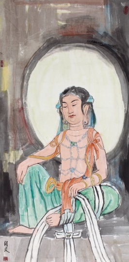 关良 《大足佛像》 135.5×66cm 纸本彩墨 年代不详
估价:¥ 900,000-1,200,000
关良 《大足佛像》 135.5×66cm 纸本彩墨 年代不详
估价:¥ 900,000-1,200,000