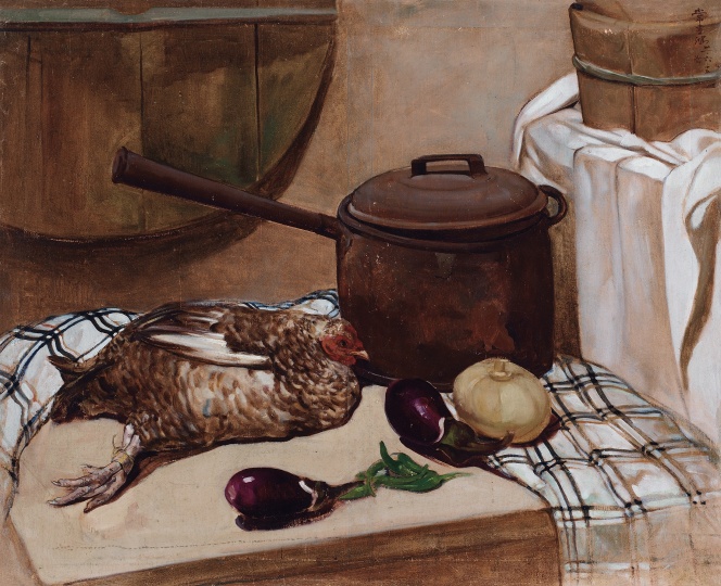 常书鸿 《静物·鸡》 85.5×105.3cm 布面油画 1942
估价:¥ 1,500,000-2,500,000
常书鸿 《静物·鸡》 85.5×105.3cm 布面油画 1942
估价:¥ 1,500,000-2,500,000