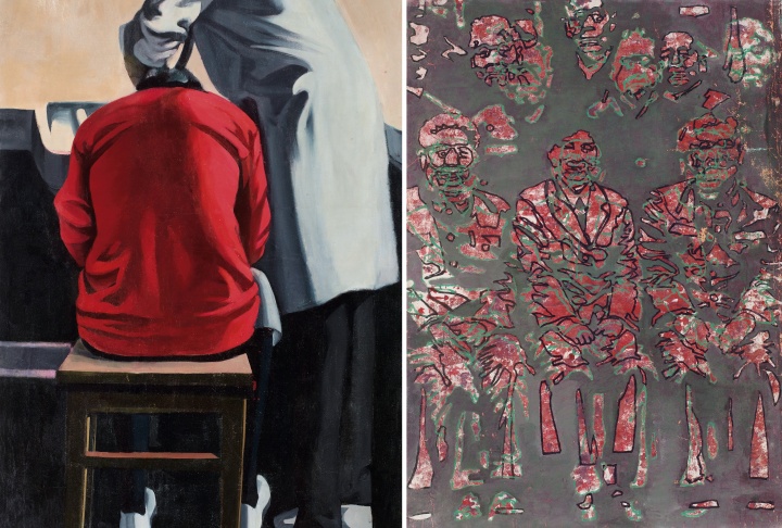 耿建翌 理发系列之一:《1985年夏季的清洗》&《大合影》 122×89cm 布面油画 1985/1992
估价:¥ 5,800,000-6,800,000
耿建翌 理发系列之一:《1985年夏季的清洗》&《大合影》 122×89cm 布面油画 1985/1992
估价:¥ 5,800,000-6,800,000