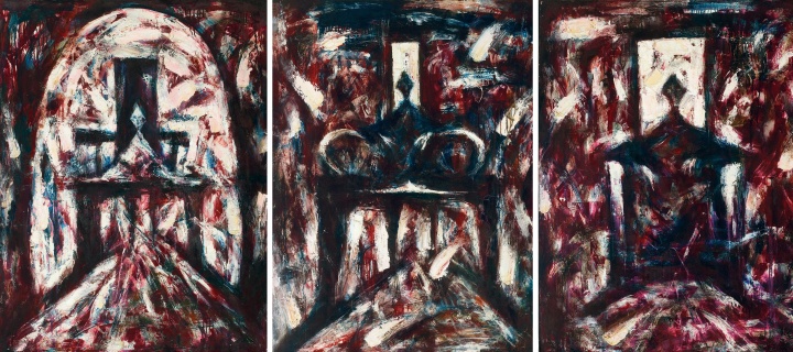 毛旭辉 《90家长系列》(三联) 120×90cm×3 布面油画 1990
估价:¥ 3,000,000-4,000,000
毛旭辉 《90家长系列》(三联) 120×90cm×3 布面油画 1990
估价:¥ 3,000,000-4,000,000