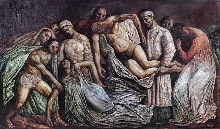 丁方 《悼歌》(两联)200×170cm×2 布面油画、综合材料 1993
估价:¥ 6,000,000-8,000,000
丁方 《悼歌》(两联)200×170cm×2 布面油画、综合材料 1993
估价:¥ 6,000,000-8,000,000