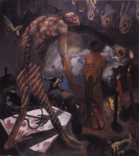 《多么悲伤》 200×180cm 1990
《多么悲伤》 200×180cm 1990