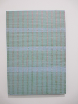 《垂线-红色1》 100×70cm 布面油画 2015 《垂线-红色1》 100×70cm 布面油画 2015