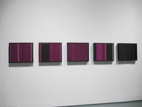 刘可 《重屏·紫之一、二、四、三》50×60cm×4 康戴里纸 2015