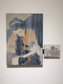 龚辰宇 《五感--视》 70×50cm,17×22cm 布面油画 2014 龚辰宇 《五感--视》 70×50cm,17×22cm 布面油画 2014