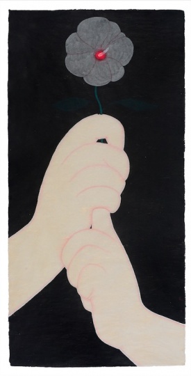 刘琦《心之花》136×68cm 纸本设色 2015
刘琦《心之花》136×68cm 纸本设色 2015