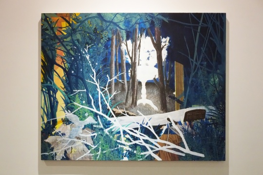 《穹顶之下No.1》 150×120cm 布面丙烯 2015
《穹顶之下No.1》 150×120cm 布面丙烯 2015