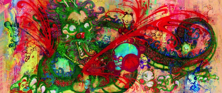 高瑀 《屠龙》 453×180cm×6 布面丙烯裱铝板 2012
高瑀 《屠龙》 453×180cm×6 布面丙烯裱铝板 2012