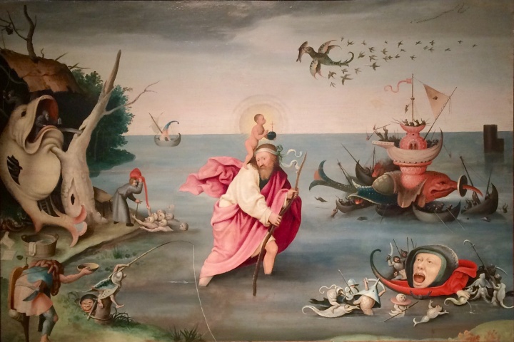 木木美术馆部分藏品,此为 Follower of Hieronymous Bosch 《Saint Christopher carrying the Christ Child through a sinful world》 64x94 cm oil on panel 1525
木木美术馆部分藏品,此为 Follower of Hieronymous Bosch 《Saint Christopher carrying the Christ Child through a sinful world》 64x94 cm oil on panel 1525