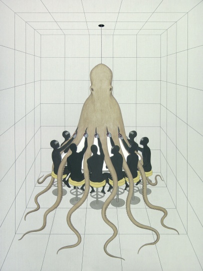 高磊 《G-53》 270×180cm 布面综合材料 2011
高磊 《G-53》 270×180cm 布面综合材料 2011