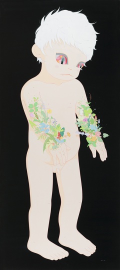 郝朗 《孤独症患者1》 250×110cm 布面丙烯 2014
郝朗 《孤独症患者1》 250×110cm 布面丙烯 2014