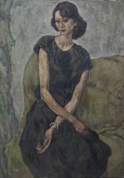《女人肖像》 布面油画 130x90cm 1986
