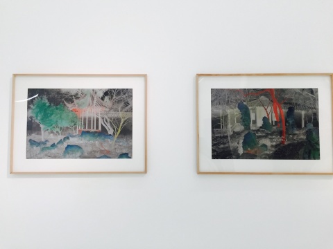 洪磊2015年作品《地狱之火》、《地域之约》
洪磊2015年作品《地狱之火》、《地域之约》