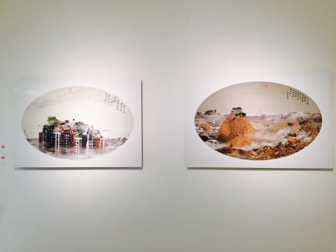 姚璐2013年作品《天上人间之一》、《天上人间之二》
姚璐2013年作品《天上人间之一》、《天上人间之二》