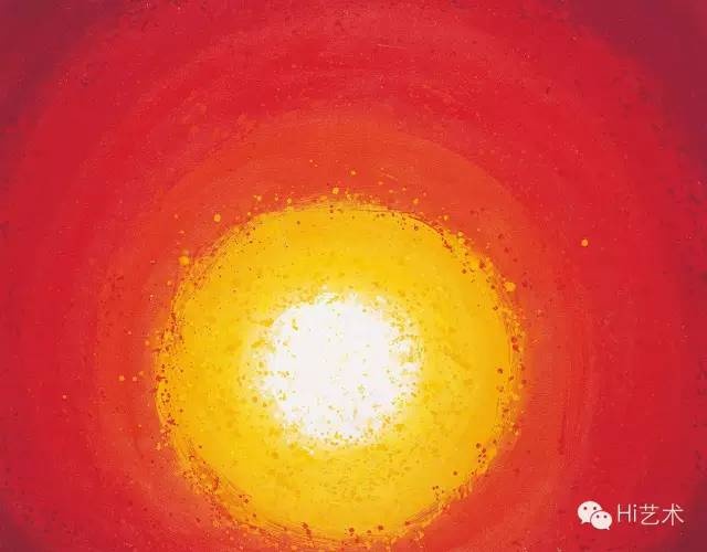 萧勤 《向太阳致敬-5》 70x90cm 亚克力画布 2004
