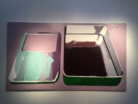 《Qiao si's box》 布面油画 140 x 250 cm 2015
《Qiao si's box》 布面油画 140 x 250 cm 2015
