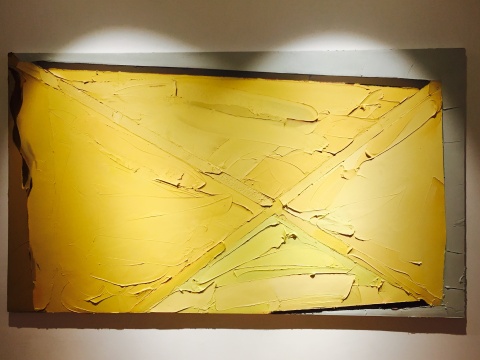 《Board》 布面油画 150 x 260 cm 2015
《Board》 布面油画 150 x 260 cm 2015