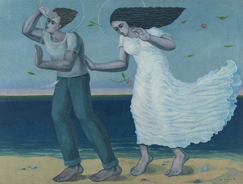 牟林童 《春天不可阻挡》 169×225cm 综合绘画 2014
牟林童 《春天不可阻挡》 169×225cm 综合绘画 2014
