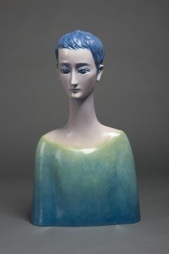《童》 70×40×21cm 铸铜丙烯着色 2015
《童》 70×40×21cm 铸铜丙烯着色 2015