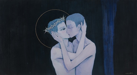 《完美之爱》 108×195cm 布面油画 2014
《完美之爱》 108×195cm 布面油画 2014