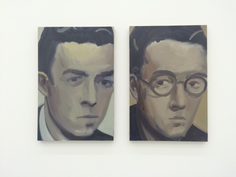 《加缪与我》 60×40cm×2 布面油画 2014
《加缪与我》 60×40cm×2 布面油画 2014