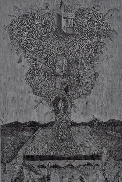 托邦 《海市蜃楼》 120×80cm 版画 2010
托邦 《海市蜃楼》 120×80cm 版画 2010