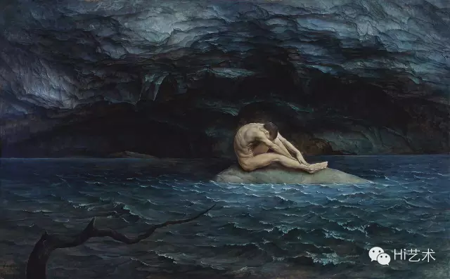《孤洲》 118×176cm 布面油画 2015
《孤洲》 118×176cm 布面油画 2015