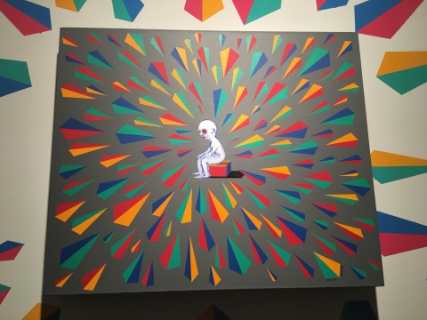 徐毛毛近期的作品中,出现了这样透明的小人 徐毛毛近期的作品中,出现了这样透明的小人