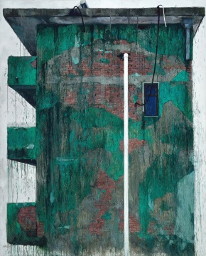 周栋 《大绿楼》 305x245cm 布面油画 2015
周栋 《大绿楼》 305x245cm 布面油画 2015