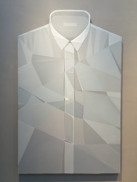 郭剑 《衬衣 (灰)》 210x130cm   布面油画 2014
