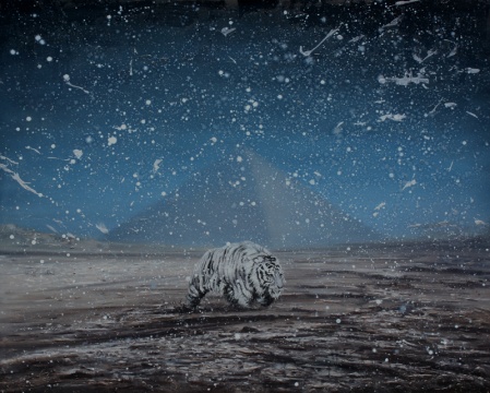 赵博 《荒原--疲惫的行者》 160x200cm 综合材料 2013
赵博 《荒原--疲惫的行者》 160x200cm 综合材料 2013