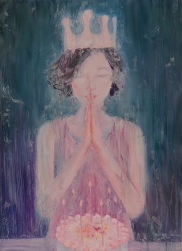 张子叶 《会发光·1》 210×150cm 布面油画 2015
张子叶 《会发光·1》 210×150cm 布面油画 2015